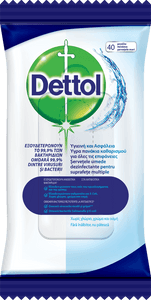 Dettol  Șervețele umede dezinfectante pentru suprafețe